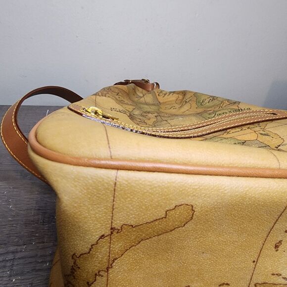 Alviero Martini 1A Classe GEO Classic Map Shoulder Sling Backpack Body Bag ITALY - Picture 11 of 16